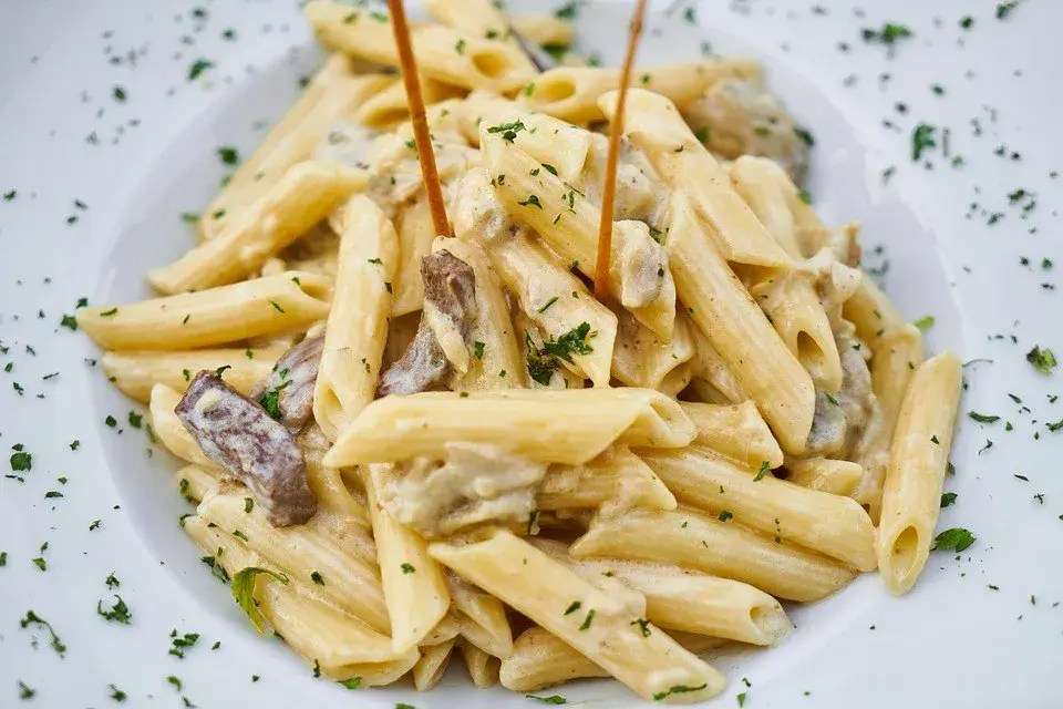 Makaron penne z kurkami w sosie śmietanowym – prosty przepis na obiad